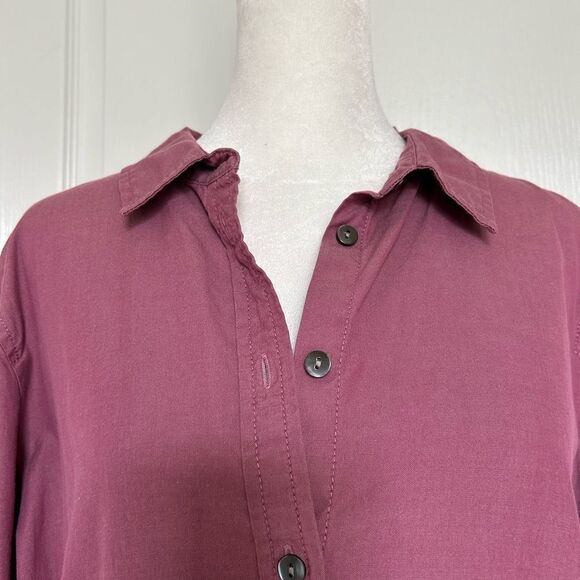 J. Jill Women’s Rose 100% Cotton Button Down Shirt Size Large - Picture 4 of 13